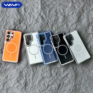 Étui magnétique éclatant bicolore VAWI B447 antichoc en PC rigide pour Samsung S24 S25 S26 Ultra et iPhone 11~17 – <span class=keywords><strong>Coque</strong></span> de protection pour mobile - Product Image 6