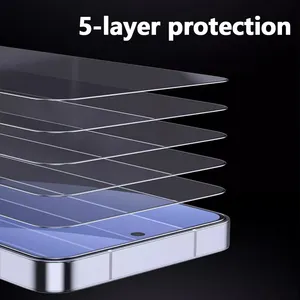 Unbreakable Transparent 0.3mm 3D Aluminum 9H Tempered Glass For Samsung Galaxy S24 Ultra S24 Plus S24 Screen Protector
