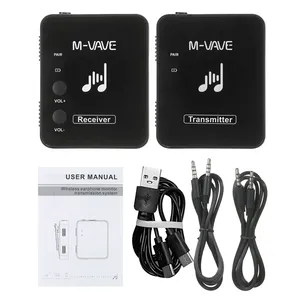 Sistema de Monitoreo M-Vave MS-1 <span class=keywords><strong>M8</strong></span> Inalámbrico de 2.4G con Cancelación de Ruido y Audio Estéreo para Escenario Audífonos/Auriculares con Receptor Cardioide WP-10 - Product Image 2