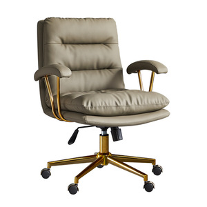 Muebles modernos de fábrica, cuero de Color personalizado, altura ajustable de lujo, oficina, Jefe, sala de reuniones, <span class=keywords><strong>barber</strong></span>ía, silla giratoria - Product Image 4