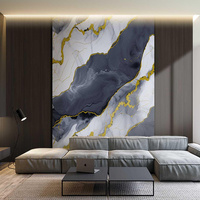 Prix de gros Panneau mural 3D en PVC UV effet marbre, moderne, simple, géométrique, atmosphérique, auto-adhésif et pelable