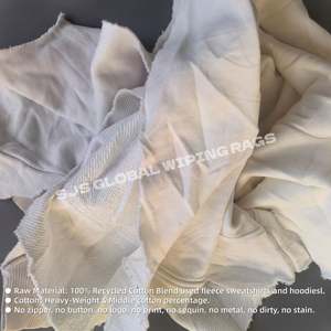 Trapos de Limpieza Industriales de Grado A+, Trapos de Algodón Blanco Absorbentes, Trapos de Tela de Felpa Reciclada Blanca - Product Image 4