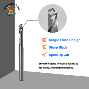 Xoắn ốc lên cắt acrylic đơn sáo <span class=keywords><strong>CNC</strong></span> công cụ biến đường kính Carbide End Mill cho nhựa <span class=keywords><strong>CNC</strong></span> Router bit cắt - Product Image 4