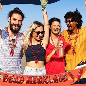 Collar con cuentas de pimiento picante para el Festival Cinco De <span class=keywords><strong>Mayo</strong></span> Decoraciones para fiestas Día DE <span class=keywords><strong>MAYO</strong></span> DE México Regalo de Carnaval Material PP - Product Image 4