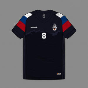 HOSTARON透气涤纶全足球服套装OEM足球队球衣套装升华青年俱乐部休闲足球衫 - Product Image 1