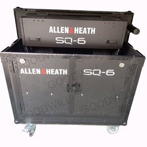Estuche de seguridad para carretera ATA personalizado para consola mezcladora de DJ de doble puerta única <span class=keywords><strong>Allen</strong></span> Health SQ6 con tapa de vuelo hidráulica Soporte OEM - Product Image 2