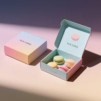Boîte d'emballage en papier personnalisée pour macarons, desserts sucrés, bonbons, chapeaux, sushis, gâteaux, pain, vêtements, chaussures, maquillage, casquettes