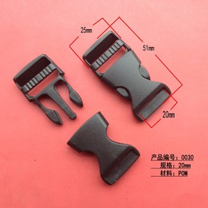 Black Plastic Buckle 20mm Snap Fastener Detachable Clasp For <b>Bag</b> <b>Accessories</b> Model 0030 - Product Image 1