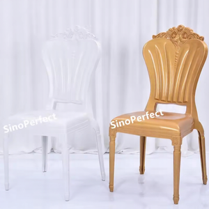 Vente directe usine – <span class=keywords><strong>Chaise</strong></span> de jardin empilable en résine blanche Napoléon, en plastique PP Tiffanie, idéale pour les événements et mariages – Offre spéciale - Product Image 3
