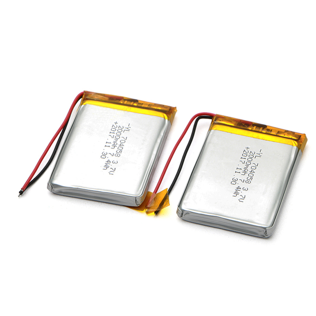 Customized Li-ion Lithium Battery 3.7 v 2000mah 7.4 Wh Polymer Lithium Battery