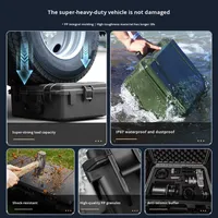Valise de transport en PP étanche IP67 et antichoc avec intérieur en mousse EVA personnalisable pour appareils photo, amplificateurs audio et stockage polyvalent d'équipements