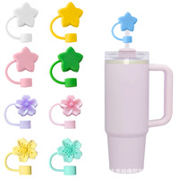 Vente en gros de bouchons de paille en silicone 8-10mm Style mignon article chaud de qualité alimentaire anti-poussière boisson/lait thé Plug Bar accessoires