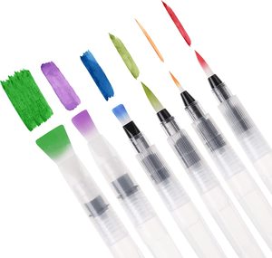 Logo et emballage personnalisables Pinceau à eau rechargeable Stylo de calligraphie Cheveux en nylon pour dessin et peinture en couleur - Product Image 5