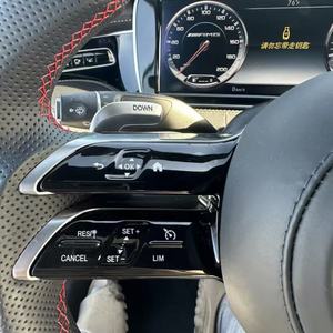 Volant en fibre de carbone adapté aux Mercedes-Benz W222 W223 W205 W177 W247 C118 X118 W206 W214 C238 C257 A35 C43 A63 AMG - Product Image 2