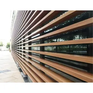 Fabricante Grill Design Alumínio Louver Sombrinha Externa Outdoor Louver Painéis Casa Exterior Parede Louver Perfis