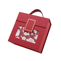 Boîtes à cadeaux de mariage portables personnalisées en gros, boîtes à cadeaux de mariage de haute qualité, ensemble de boîtes pliantes magnétiques pour les fêtes avec poignée