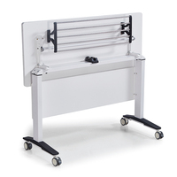 Table de formation pliable en MFC de qualité E1, avec cadre métallique épaissi et pare-chocs de sécurité, vente en gros d'usine
