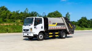 รถบรรทุกขยะอัดแบบอัดแน่น <span class=keywords><strong>Huashan</strong></span> T1 10.5 เมตร ขับเคลื่อน 4x2 เครื่องยนต์ดีเซล เกียร์ธรรมดา มาตรฐานยูโร 6 ประสิทธิภาพสูง สำหรับงานเก็บขยะในเขตเมือง - Product Image 4