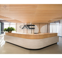 Table de réception en surface solide écologique avec éclairage LED intégré, pour salon, hôtel, bureau, immeuble, hôpital, centre commercial, école, 200 couleurs