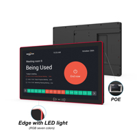 Dokunmatik ekran duvar montaj 21.5 inç Lcd Android 14 özelleştirilebilir NFC POE RK3576S 4 + 32GB çevreleyen toplantı odası için Led ışık