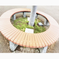 Chaise de loisirs d'extérieur en WPC, substitut du bois, imperméable et résistant à la corrosion, avec lattes en bois métallique pour banc de jardin en fonte