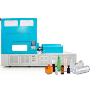 Machine de soufflage par injection en une étape à double rangée haute capacité HGY250-V4-B ISBM automatique pour cosmétiques, aliments, PVC/PS/PP - Product Image 1