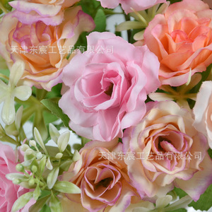 Bouquet de roses en diamant Dongchen Crafts, 30 cm-100 cm, fleurs en soie, décoration de mariage et de maison - Product Image 1