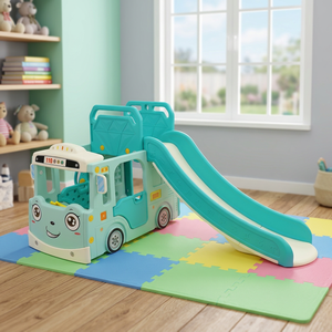 Baby HDPE Plastic Home Indoor Playhouse <b>Swing</b> Chair and <b>Slide</b> Equipment <b>Sets</b> for Kids - Product Image 4