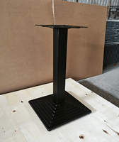 Pieds de table rustiques en fonte antique, robustes, en métal industriel, carrés, pour table basse ou table de bière, accessoires de mobilier en promotion