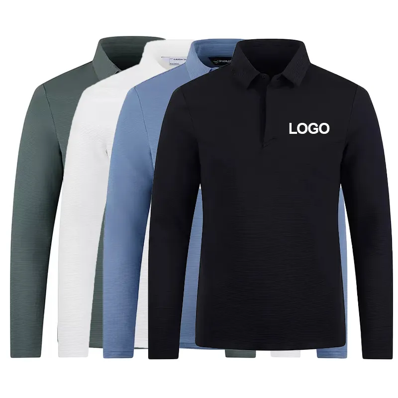 Logo personalizzato lavoro uniforme aziendale Blank Plain ricamato cotone poliestere sport Mens Business Golf Polo Shirt