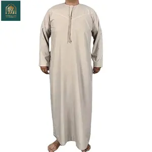 Wholesaling New Moroccan Clothing Muslim Traditional thobe High Quality Men Jalabiya Cotton Linen Islamic Clothing