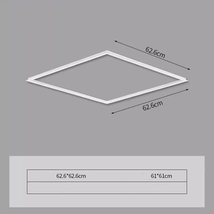 Trần khung Kit nhôm bề mặt gắn khung dẫn Backlit Bảng điều chỉnh ánh sáng vít-miễn phí ánh sáng Clip Trắng xương rồng vòng tròn - Product Image 2