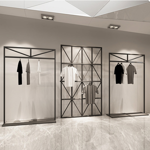 Tùy Chỉnh Vàng Kim Loại Treo Quần Áo Hiển Thị Kệ Sang Trọng Cửa Hàng May Mặc Phụ Kiện Cho Cửa Hàng Cửa Hàng Cửa Hàng Tùy Chỉnh Quần Áo Giá - Product Image 5