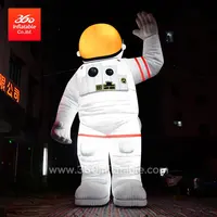 Mascote gonflable de 8m, grand format, astronaute à pied personnalisé de haute qualité pour publicité
