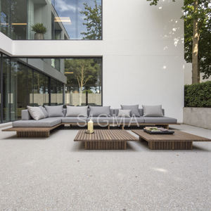 Sofá de Jardín de Teca, Sofá de Lujo para Patio Exterior, Muebles de Jardín Modernos de Madera de Teca para Todo Clima, Juego de Sofás de Jardín - Product Image 5