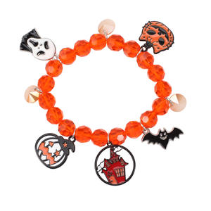 Compra Pulseras Elásticas con Cuentas <span class=keywords><strong>de</strong></span> Halloween con Forma <span class=keywords><strong>de</strong></span> Calabaza, Calaveras, Sombrero <span class=keywords><strong>de</strong></span> Bruja, Murciélago y Fantasma, Regalos Festivos para Fiestas, Joyería - Product Image 3