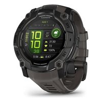 Reloj Inteligente Garmin Instinct 3 con Pantalla AMOLED de 50 mm, Carga Magnética Negra, Caja de Plástico y Correa de Silicona