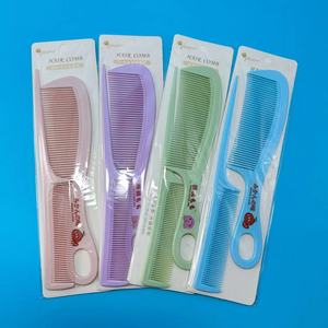 Peines de plástico coloridos para el cabello, paquete doble (uno grande y uno pequeño) de la tienda de dos dólares. - Product Image 5