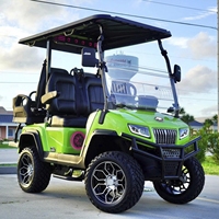 Voiturette de golf électrique HDK D5 Maverick 2 Plus 2 Plus avec éclairage LED et suspension premium pour les loisirs sur le campus