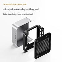 Mini PC de jeu avec AMD Ryzen 7 PRO H255, Radeon 680M, 24 Go de LPDDR5, Triple NVMe, OCuLink+USB4, Dual 2.5G, Design ultra-fin