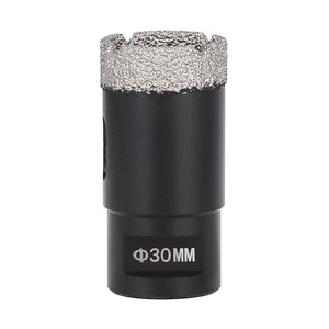Jeu de forets <span class=keywords><strong>diamant</strong></span>és FEIDA M14, tige de 5 mm, longueur totale de 10 mm, acier brasé sous vide, diamètre de 8 mm, finition oxyde noir, maçonnerie - Product Image 2