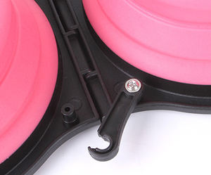 ชามอาหารและน้ำพับได้ 2 in 1 สำหรับสัตว์เลี้ยง ทำจากซิลิโคนแข็งแบบพกพา เป็นมิตรกับสิ่งแวดล้อม เหมาะสำหรับสุนัขและแมว - Product Image 2