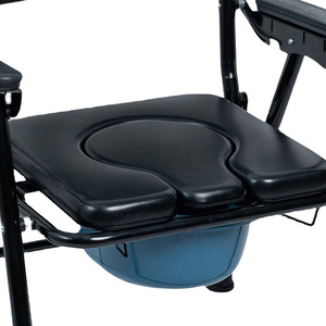 <b>Folding</b> <b>Commode</b> Chair Ky817d 300 Lb Capacity Steel Frame For Elderly And Disabled Use - Product Image 1