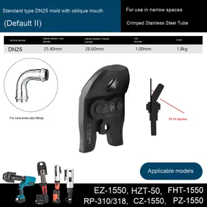 Penjepit Pipa Tekanan Listrik Kelas Industri, Cincin Tekanan Model Card, Penjepit Dovetail Miring 30 Derajat - Dapat Disesuaikan OEM - Product Image 4