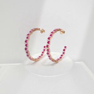 ต่างหูเงินแท้ 925 ดีไซน์คลาสสิก ประดับเพชรซิร์โคเนีย สีโรสโกลด์ หรูหรา สวยงาม เหมาะสำหรับงานปาร์ตี้ ต่างหูขนาดใหญ่ สีดำ สำหรับผู้หญิง ฤดูร้อน ราคาโรงงาน - Product Image 2