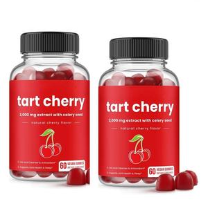 Gomitas de Extracto de Cereza Natural Orgánico de Marca Privada OEM ODM, Antioxidantes, Limpiador de Ácido Úrico, Apoyo para las Articulaciones, para Adultos - Product Image 1