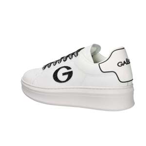 Sneakers Gaelle Paris Donna Blanc Noir Talon de 5 cm Chaussures Chunky - Product Image 5