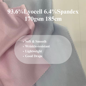 Nhà Máy Bán Chất Lượng Cao Mùa Xuân Và Mùa Hè Jersey Vải 93.6% Lyocell 6.4% Spandex 170G Căng Cho Nam Giới Và Phụ Nữ Thời Trang Anh 0003 - Product Image 2