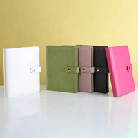 Classeur à 6 anneaux avec logo personnalisé Classeur A5 à feuilles mobiles pour Journal et budget Classeur en cuir rechargeable avec fermeture magnétique