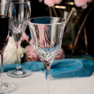 Бокалы для шампанского с длинной ножкой из хрустального стекла ручной работы с индивидуальным логотипом, прозрачные, для свадеб - Product Image 3